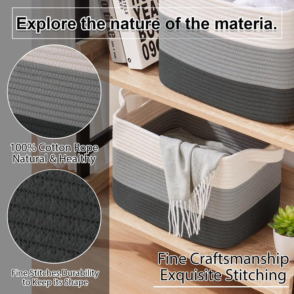 OIAHOMY bathroom towel basket keeps essentials organized and within reach.