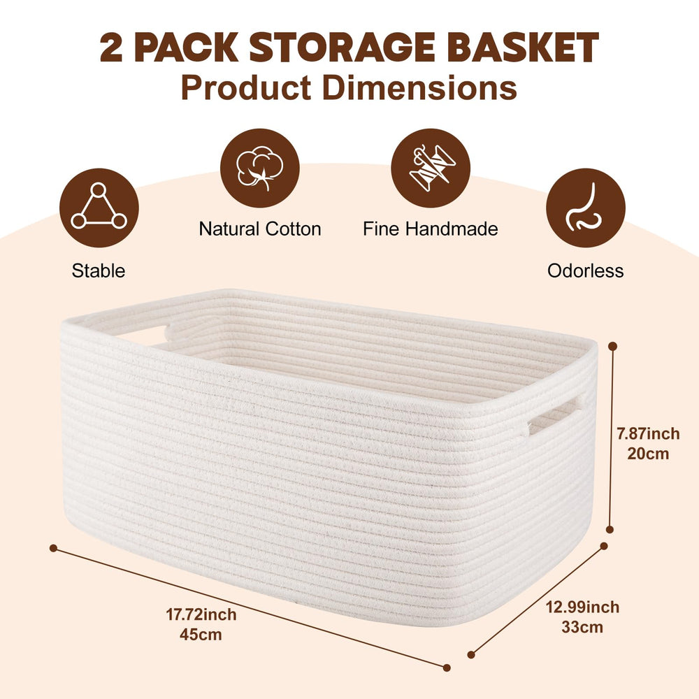 OIAHOMY white closet bins organizing towels and clothes.