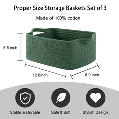 OIAHOMY green basket handle detail for easy carrying