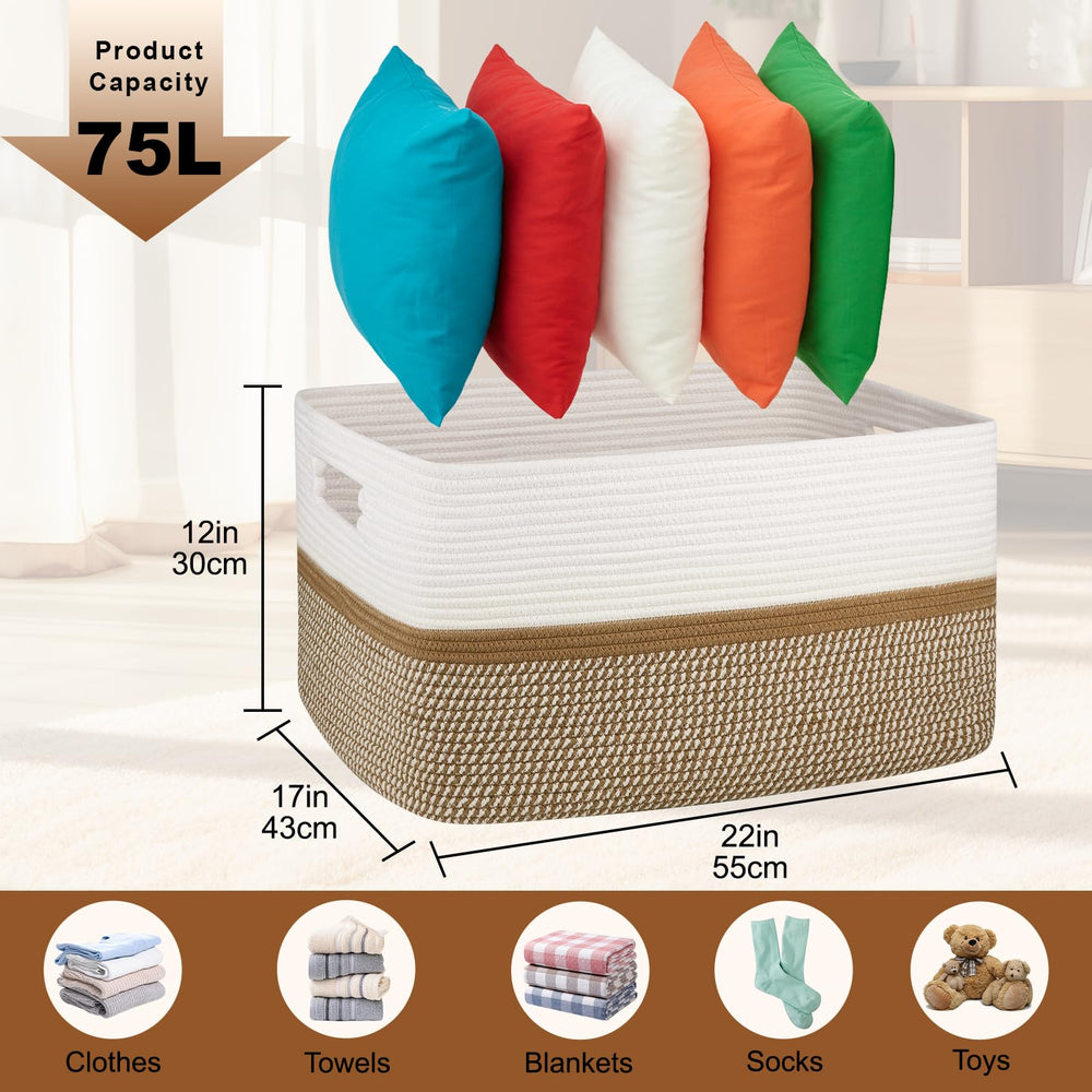 OIAHOMY cotton rope texture closeup emphasizes durable, kid friendly material.