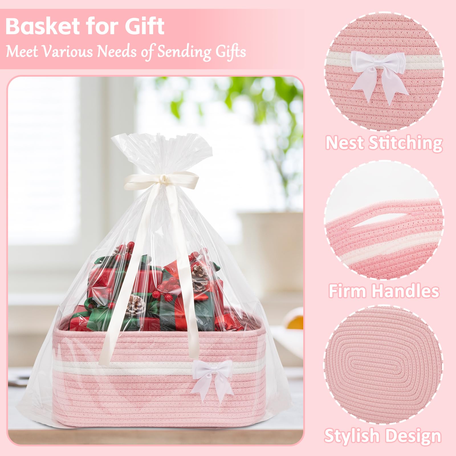OIAHOMY dog toy bin in pink kept tidy