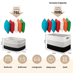 OIAHOMY durable handles lift heavy items from upstairs to laundry