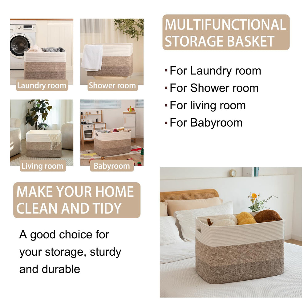 OIAHOMY foldable storage basket showing space-saving flexibility