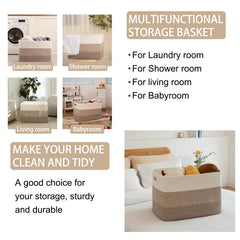 OIAHOMY foldable storage basket showing space-saving flexibility