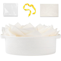 OIAHOMY gift basket empty with handle for portable gift storage and transport