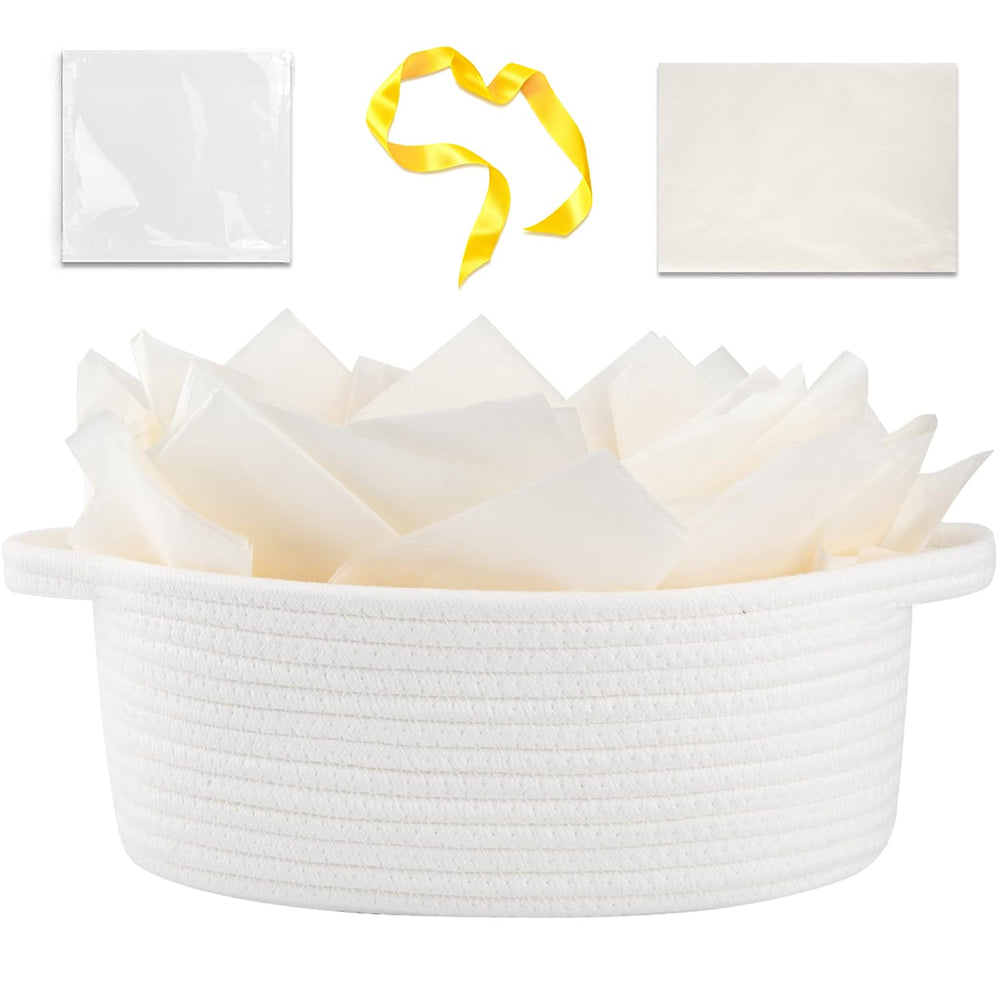 OIAHOMY gift basket with handle full shot for easy gifting.