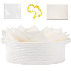 OIAHOMY gift basket with handle, top view showing easy portability