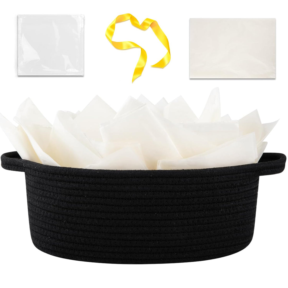 OIAHOMY gift basket with handle, easy to carry for gifting occasions.