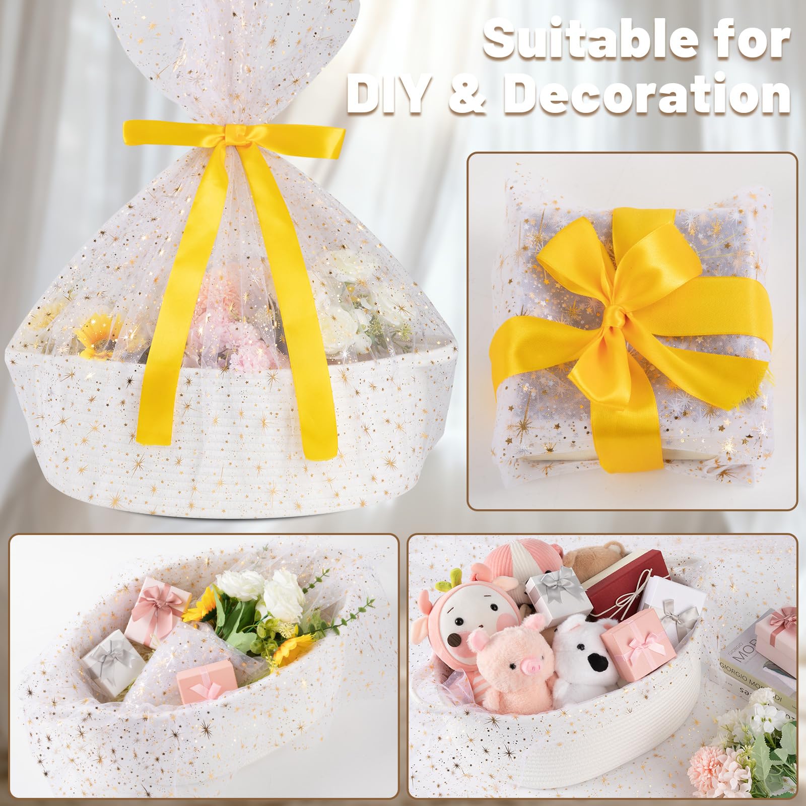 OIAHOMY gift basket setup in a room, grey decor with practical organization