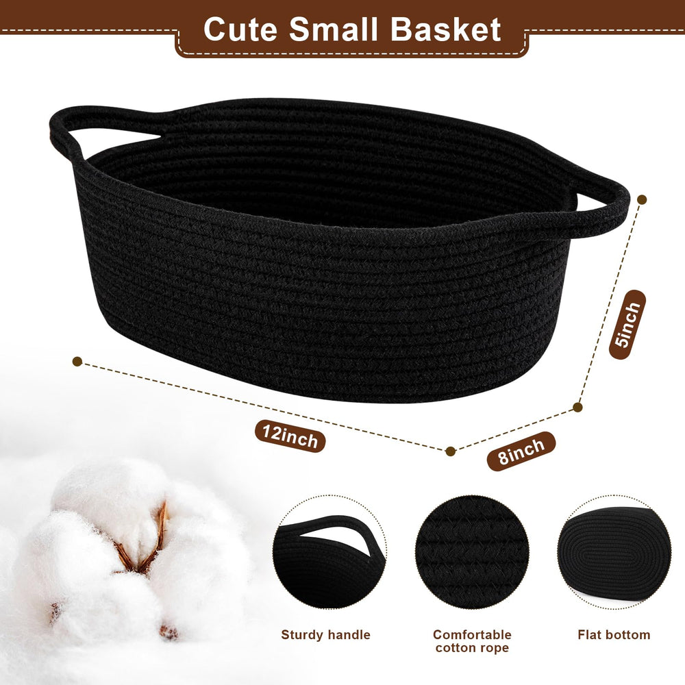 OIAHOMY compact basket measures 12x8x5 inches for neat, versatile storage.