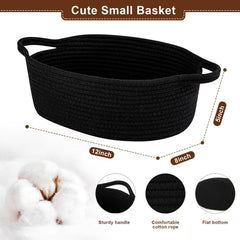 OIAHOMY compact basket measures 12x8x5 inches for neat, versatile storage.