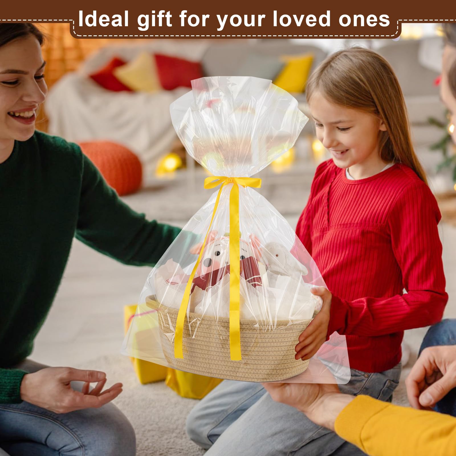 OIAHOMY yellow gift wrap tissue sheets, enhances presentation and protection.