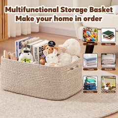 OIAHOMY basket with handles, easy to carry toys around the home.