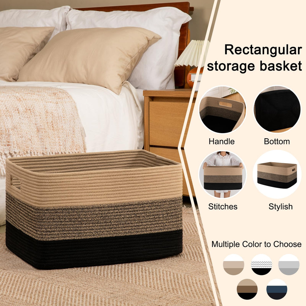OIAHOMY foldable storage basket ready for space-saving organization.