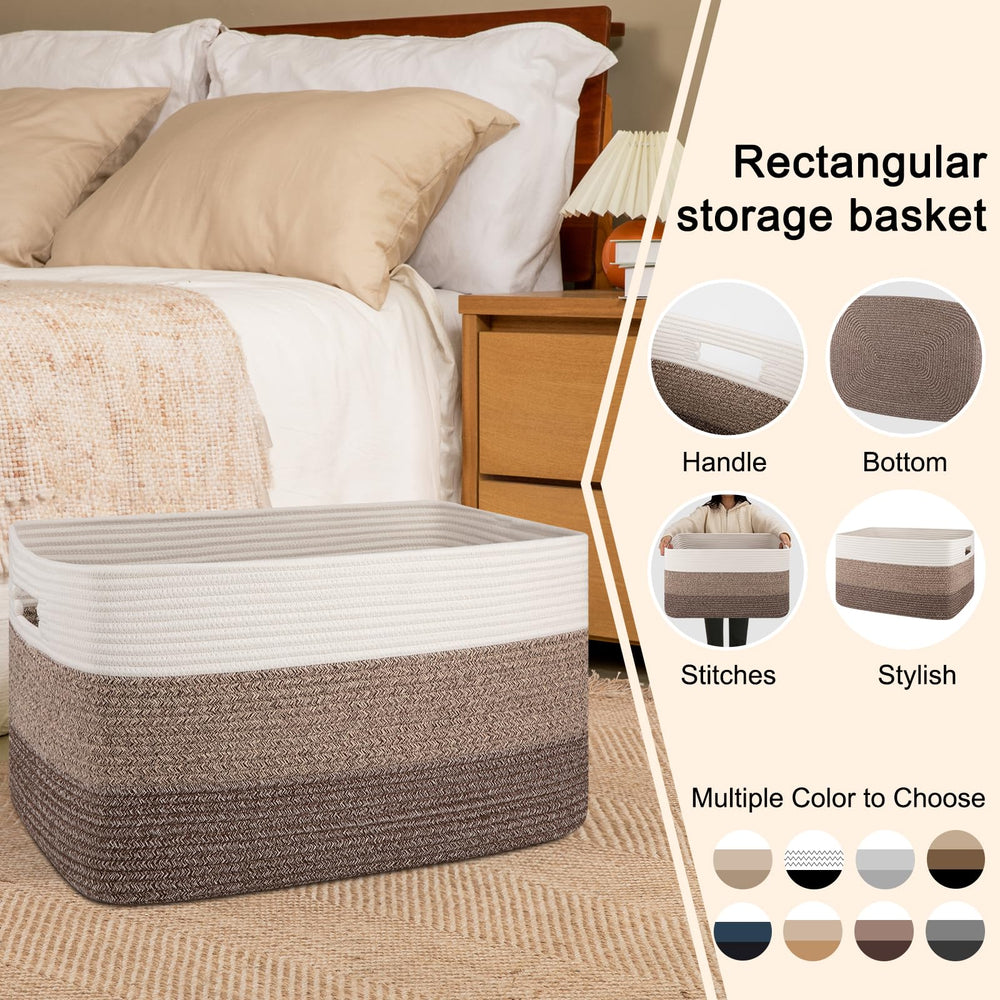 OIAHOMY large basket is washable by hand or machine.