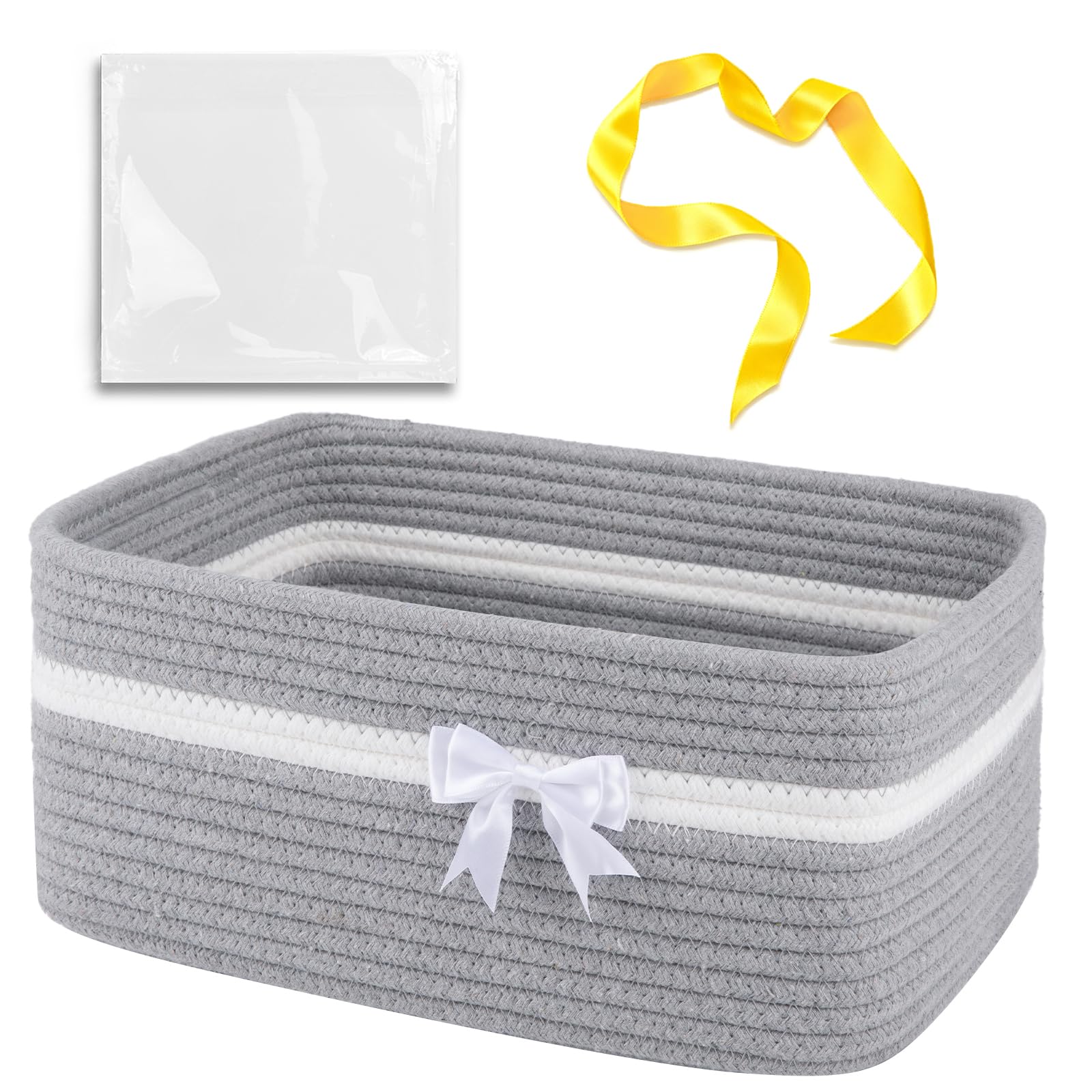 OIAHOMY large woven basket with handles for easy storage in any room, keeps toys organized.