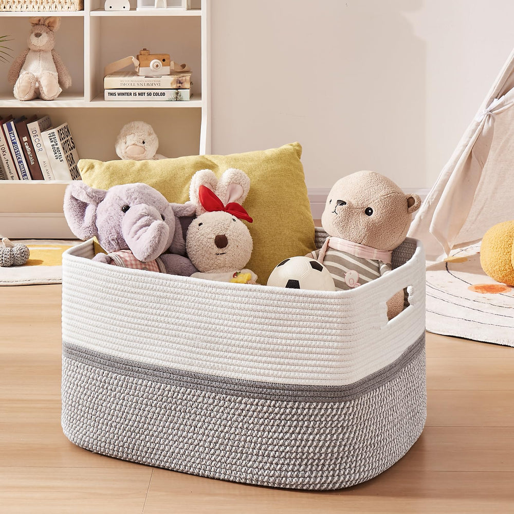 OIAHOMY nursery blanket storage basket for blankets towels and essentials