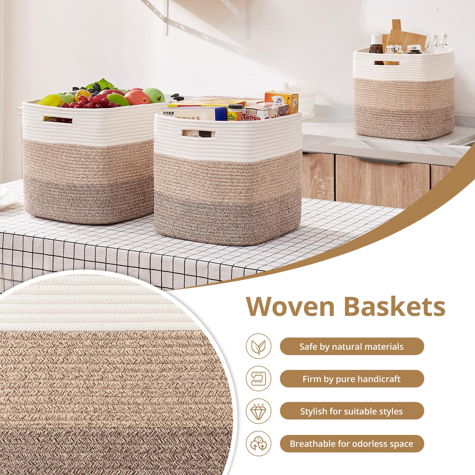 OIAHOMY nursery bin organized on a shelf for baby essentials.