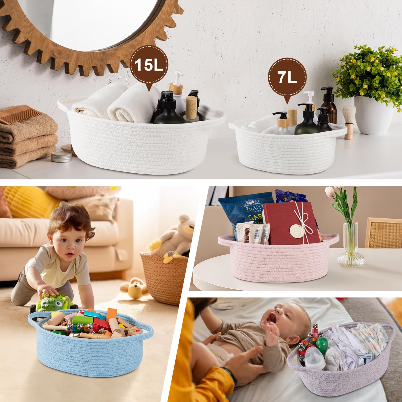 OIAHOMY nursery towel storage, helps keep essentials neatly organized.
