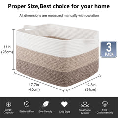OIAHOMY foldable storage basket design for space saving