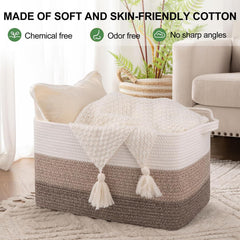 OIAHOMY nursery yellow storage basket for clothing and blankets