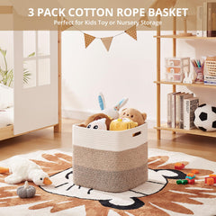 OIAHOMY bin with reinforced handles for easy carry and heavy loads.