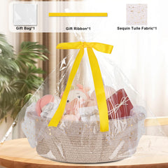 OIAHOMY sequined tulle detail enhances gift presentation