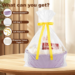 OIAHOMY small woven basket with packaging-ready design for presenting items.