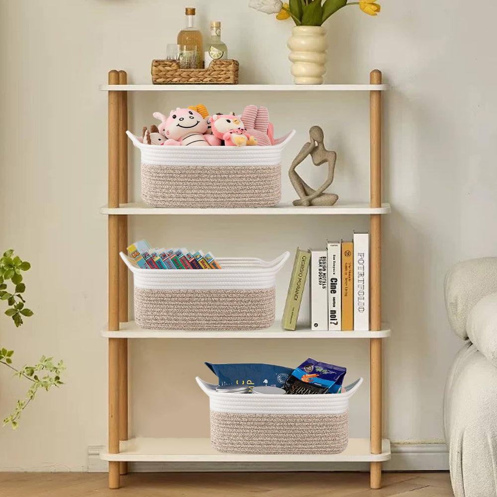 OIAHOMY decorative and washable basket keeps spaces tidy