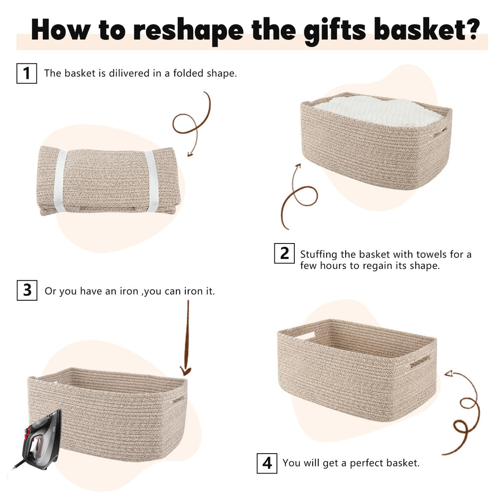 OIAHOMY storage basket weave detail highlights hand-sewn construction and reliability