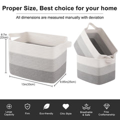 OIAHOMY gray storage basket used for toy organization in living room.
