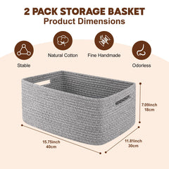 OIAHOMY grey basket on cube shelf ideal for toys