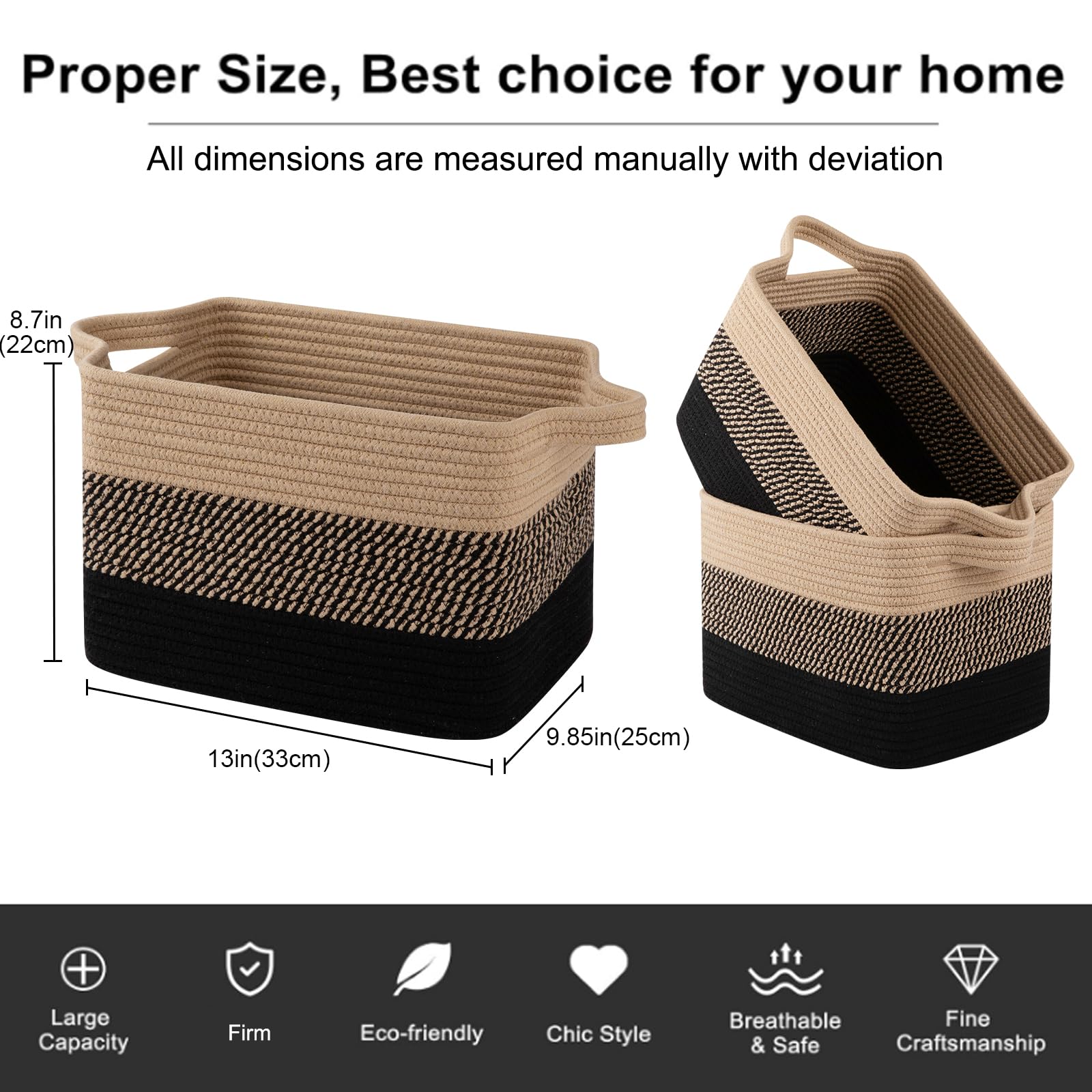 OIAHOMY living room basket blends nordic style with practicality