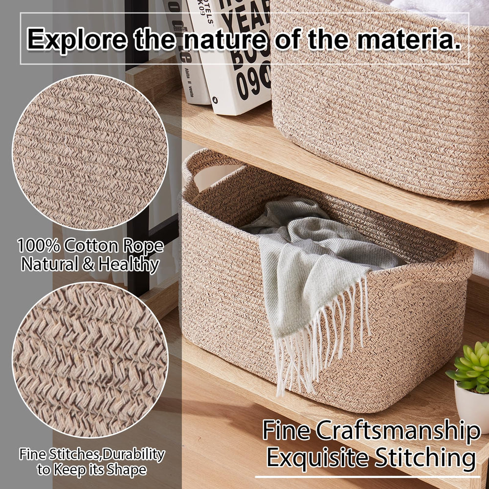 OIAHOMY multi-purpose storage basket for clothing, towels, and books