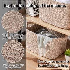 OIAHOMY multi-purpose storage basket for clothing, towels, and books
