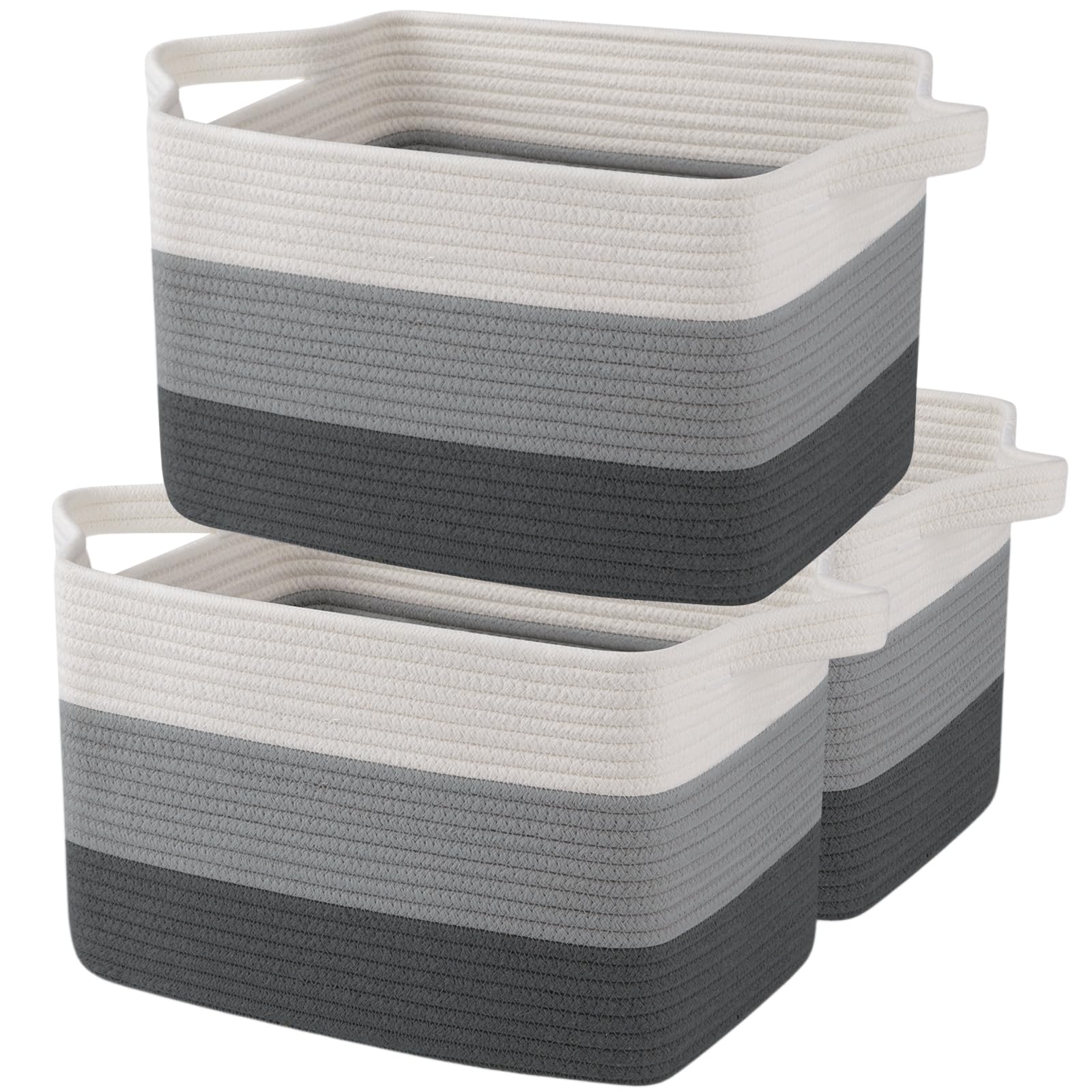 OIAHOMY storage basket with rectangle foldable design keeps living spaces tidy.
