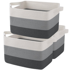 OIAHOMY storage basket with rectangle foldable design keeps living spaces tidy.