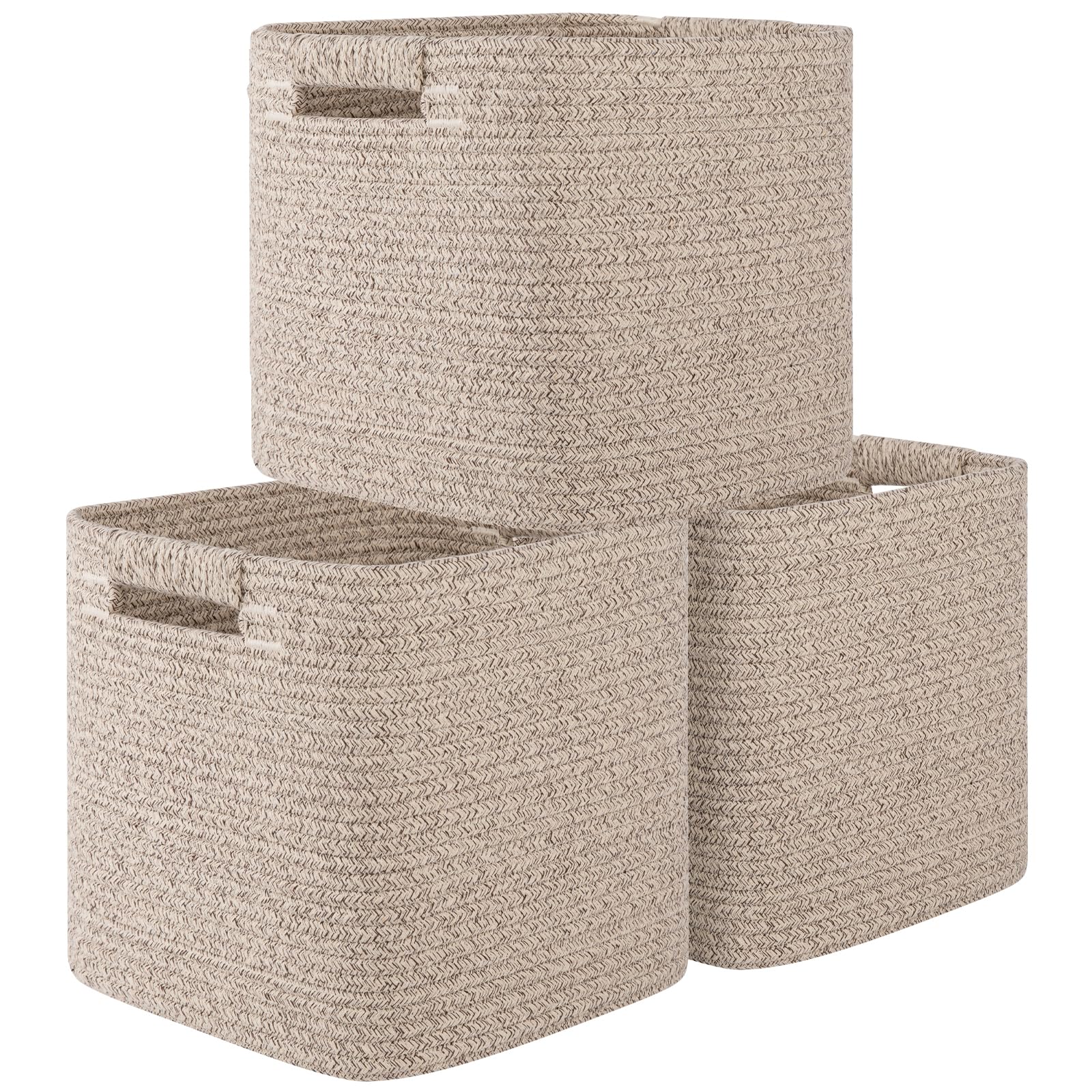 OIAHOMY storage cubes 11-inch 3-pack for versatile shelf organization