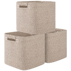OIAHOMY storage cubes 11-inch 3-pack for versatile shelf organization