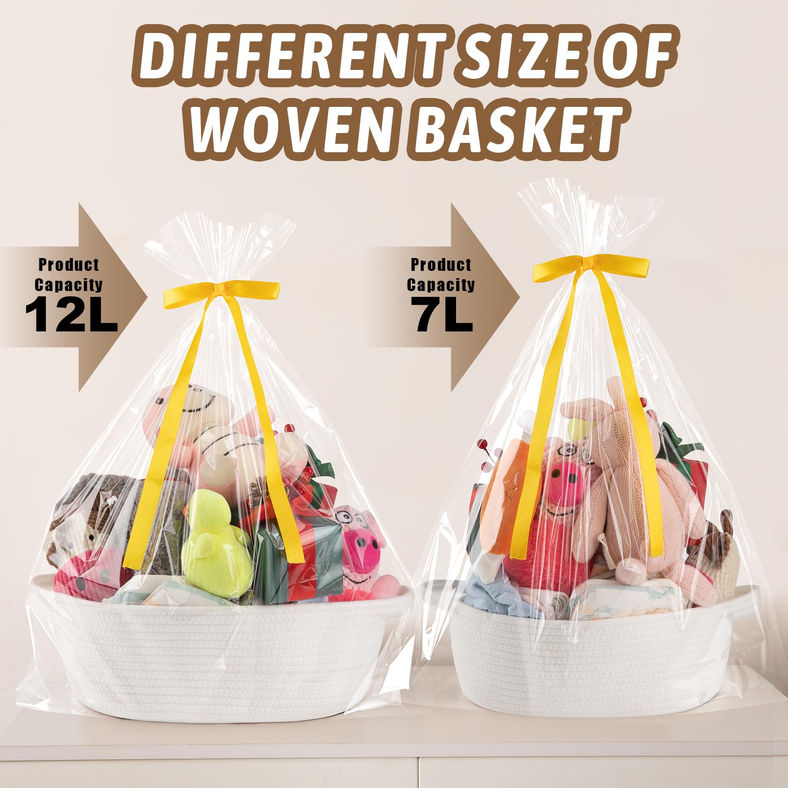 OIAHOMY sturdy handles for easy lifting when the basket is loaded.