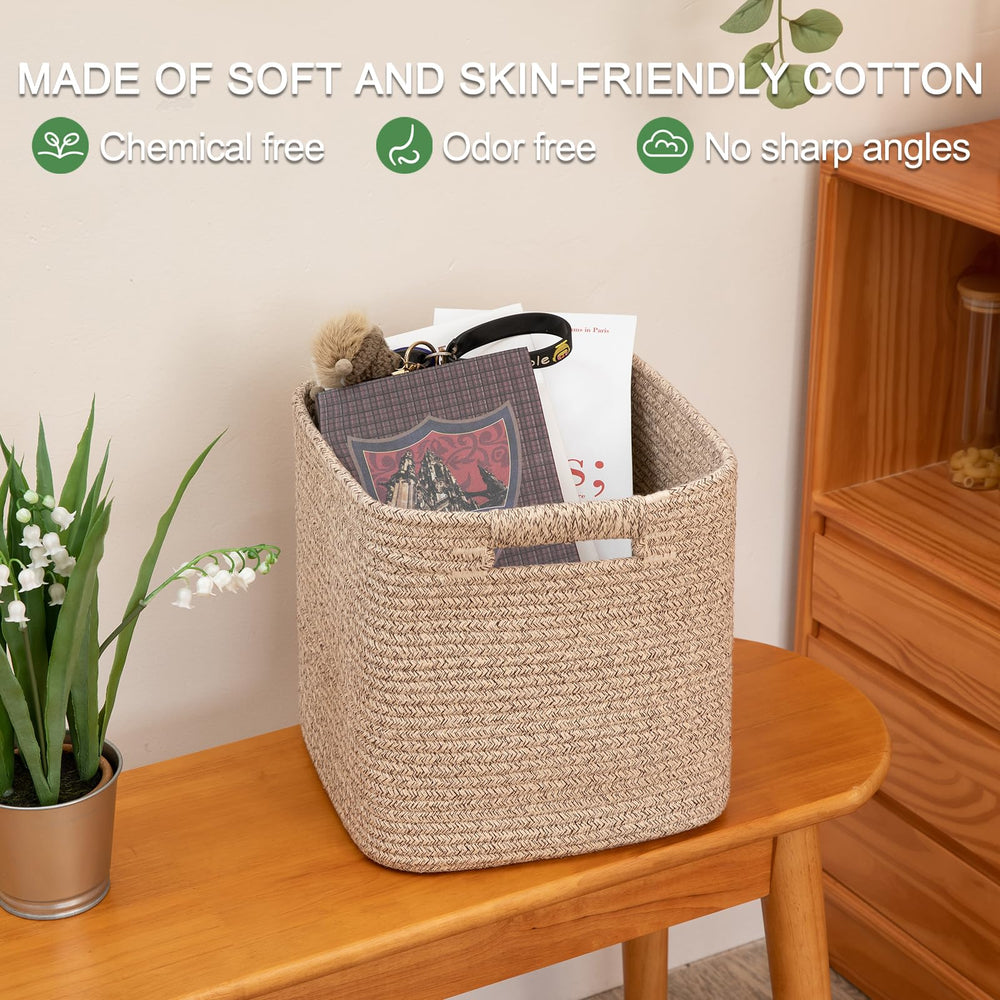 OIAHOMY stylish neutral decor basket complements any room