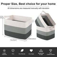 OIAHOMY toy and diaper basket stores essentials while reducing clutter.