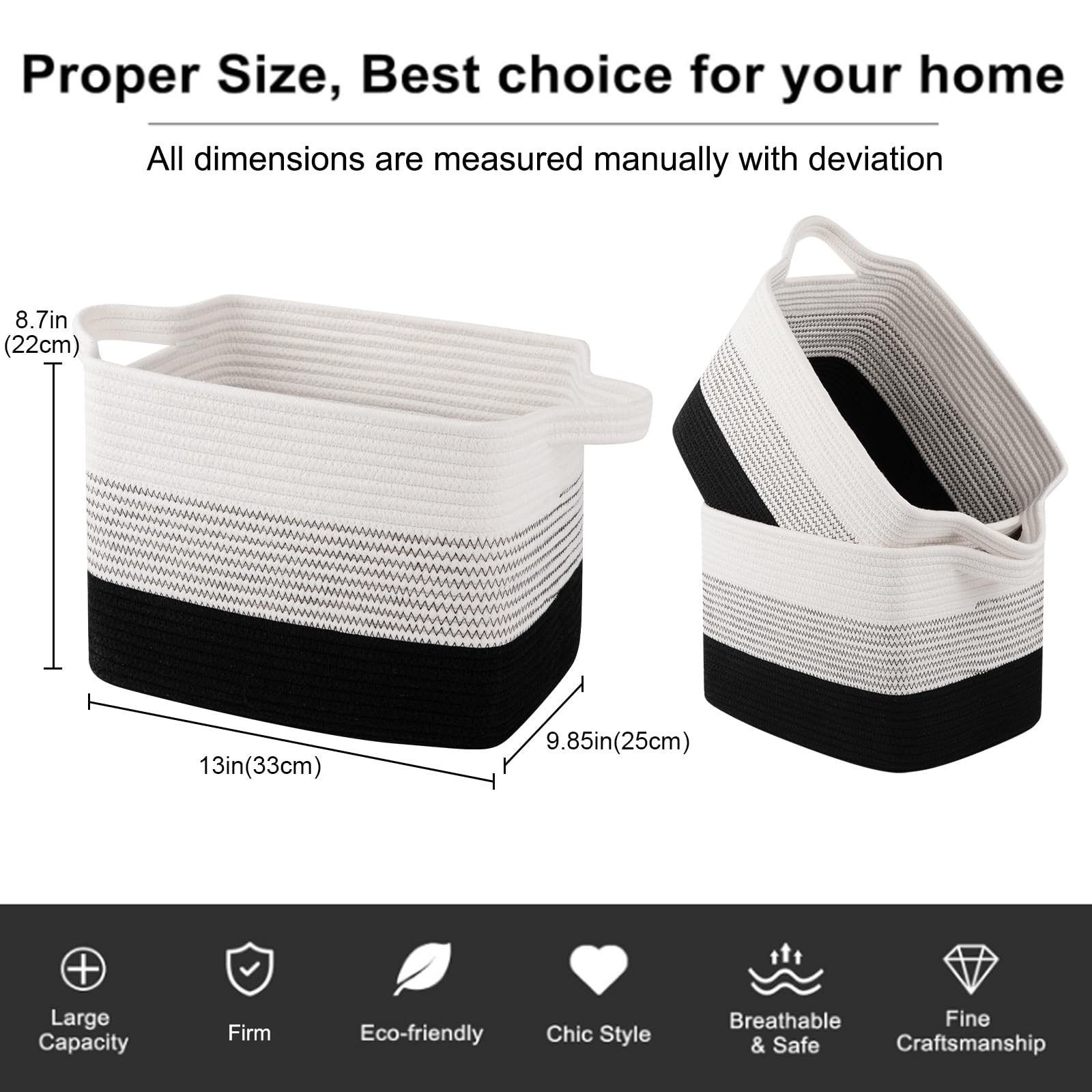 OIAHOMY toy storage basket keeps playroom tidy and accessible.