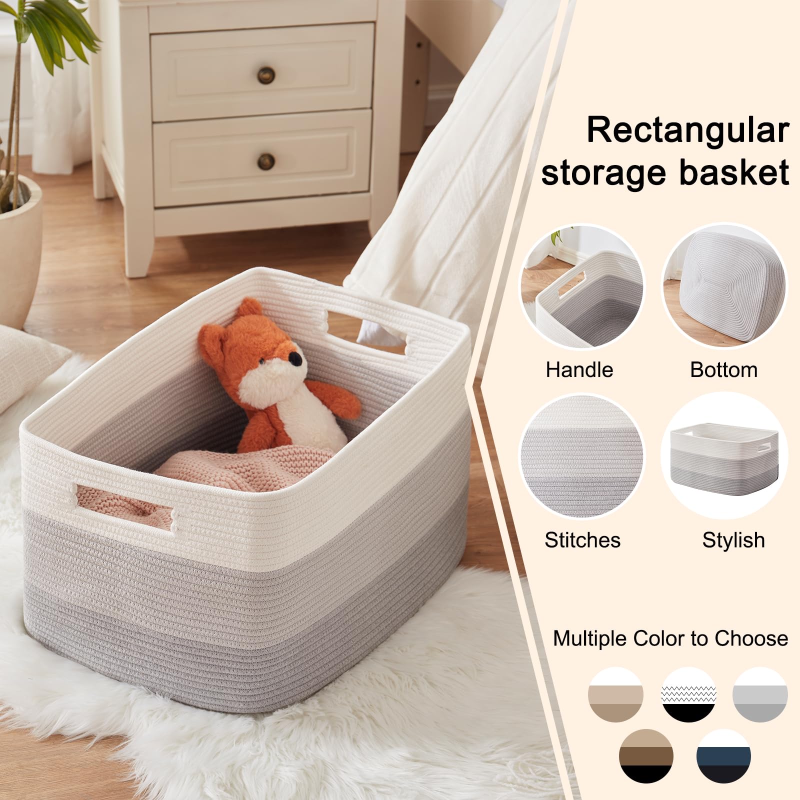 OIAHOMY toy-storage-basket keeps playroom tidy and accessible.