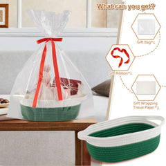 OIAHOMY woven cotton rope basket showing durable construction and cozy texture