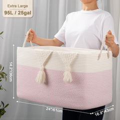OIASKET 95L basket lid open showing versatile open storage for quick access
