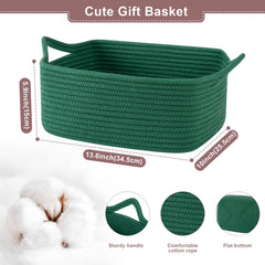 OIASKET basket dimensions 13.6 by 10 by 5.9 inches for versatile placement.