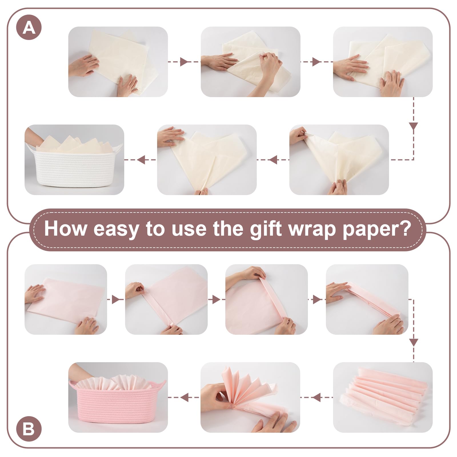 OIASKET basket ships folded; reshape easily by filling with towels.