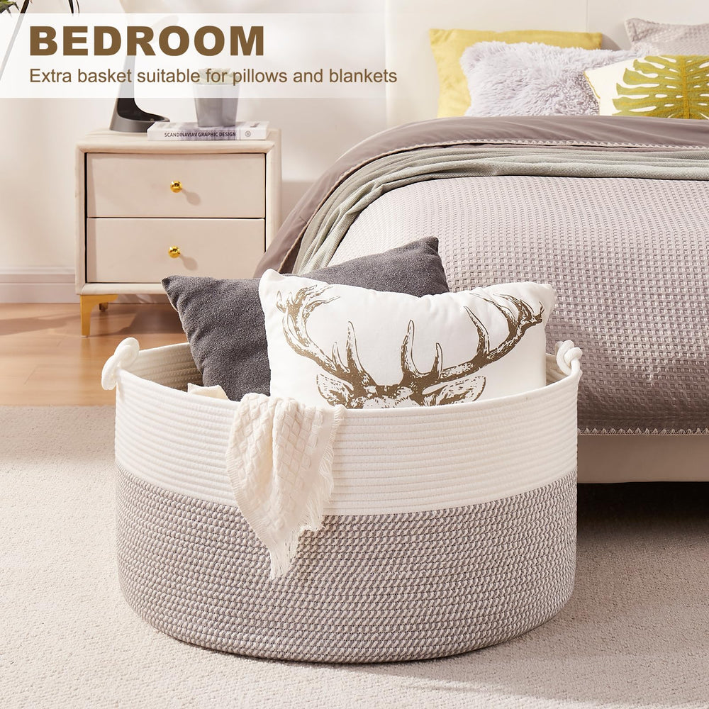 OIASKET basket with handles easy to move around the home