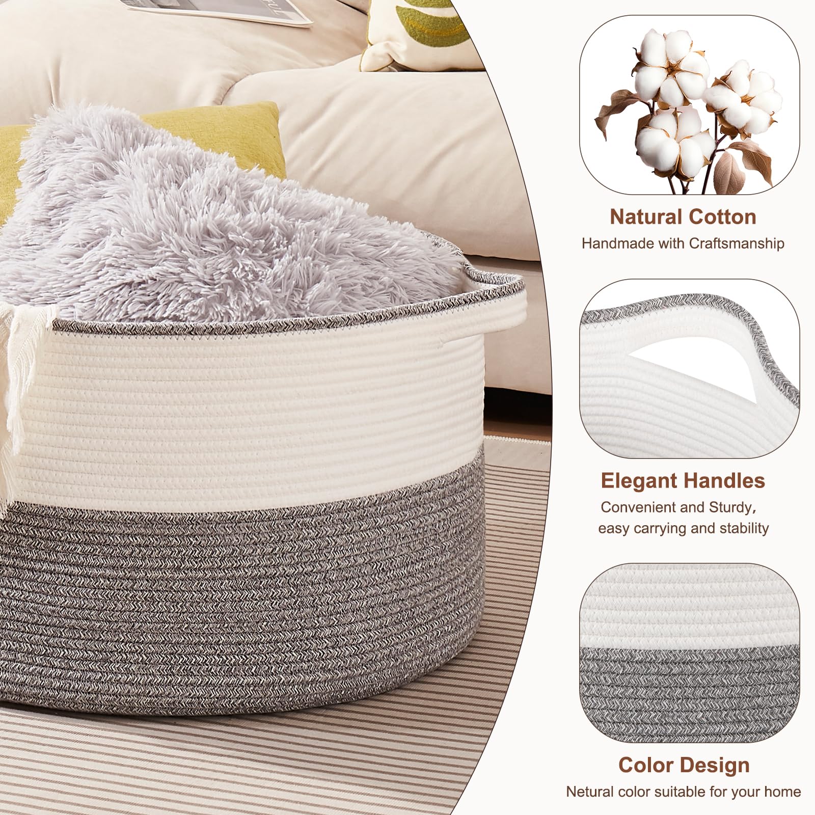 OIASKET flat-folded basket ready for space-saving storage.